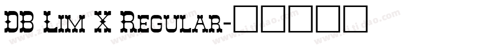 DB Lim X Regular字体转换